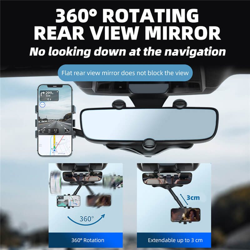 Rotatable & Retractable Car Phone Holder™