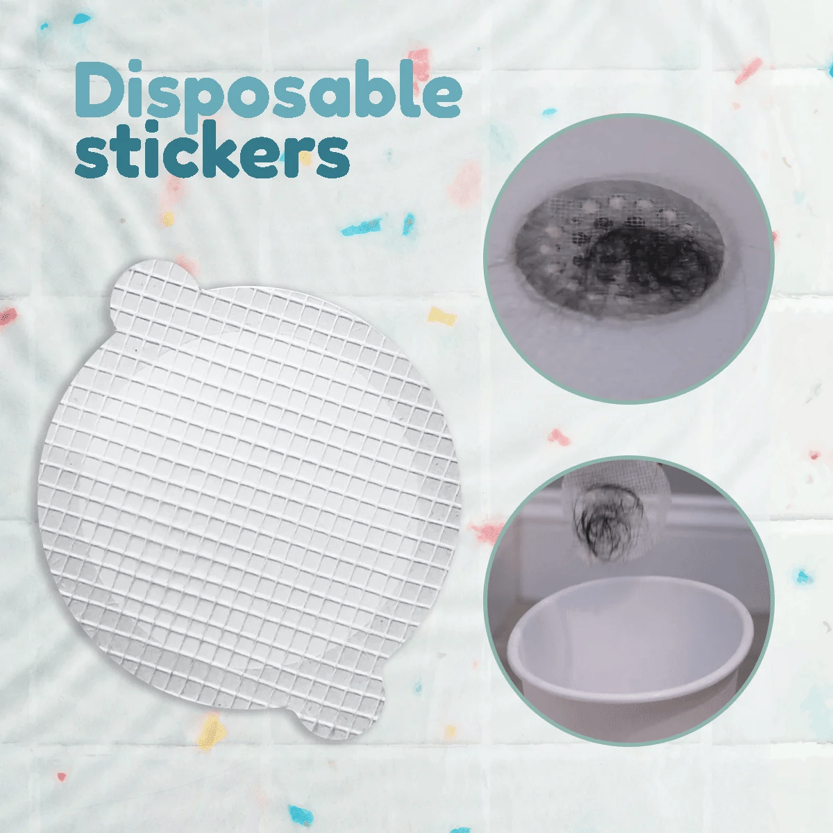 Disposable Shower Drain Stickers™